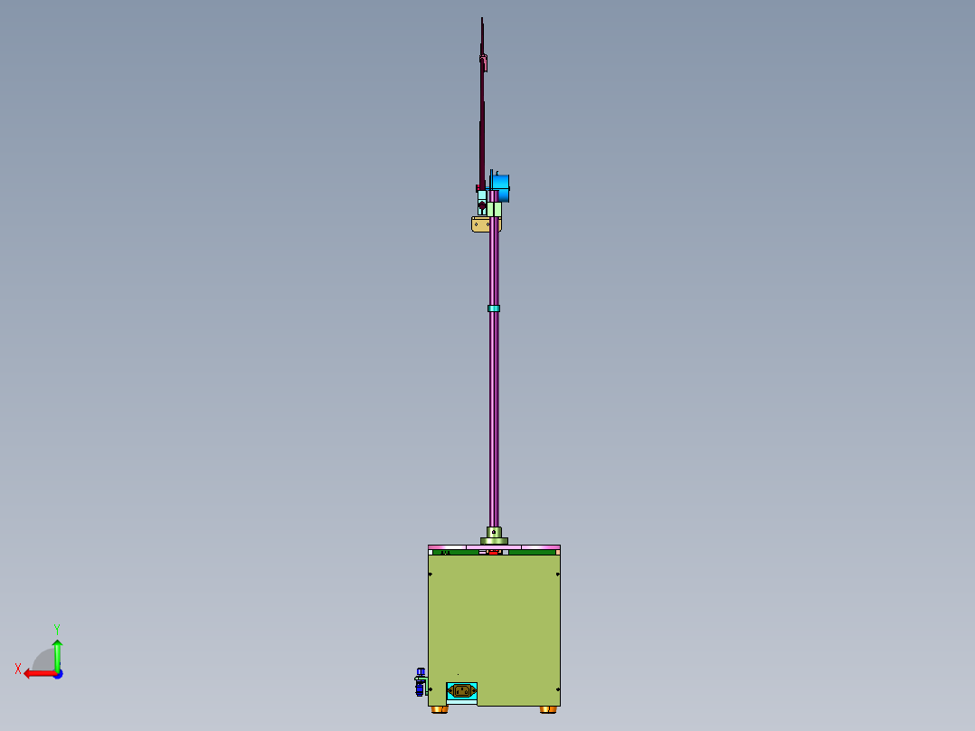 高精密半自动叠绕绕线机后视图