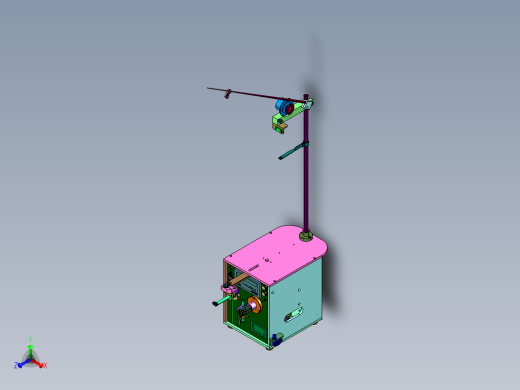 高精密半自动叠绕绕线机正等轴测缩略图