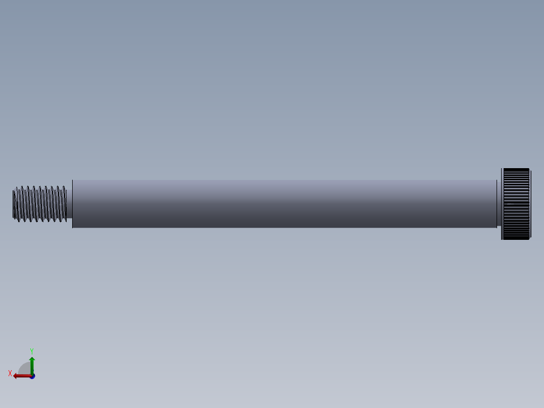 内六角螺螺栓-SB 0.375-16 x4.5.SLDPRT后视图