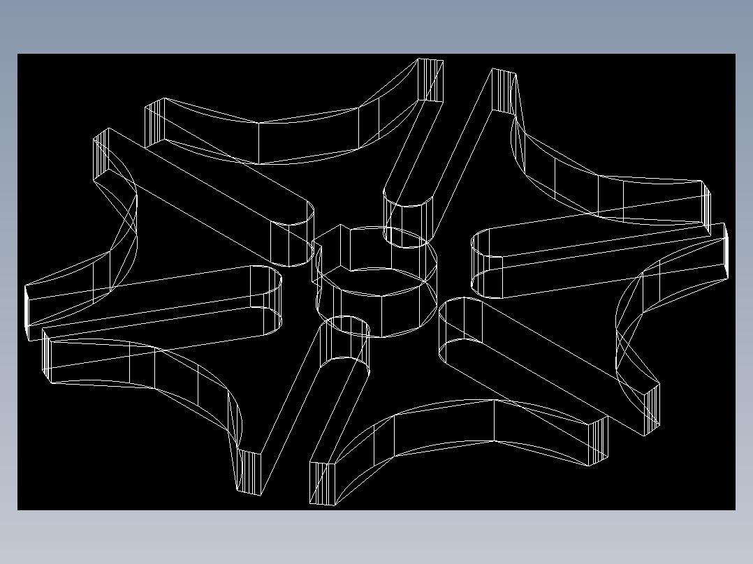 CAD格式机械制图二维100例练习-66 拔叉轮模型