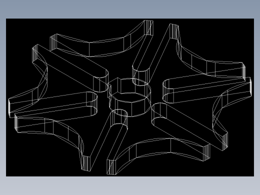 CAD格式机械制图二维100例练习-66 拔叉轮模型