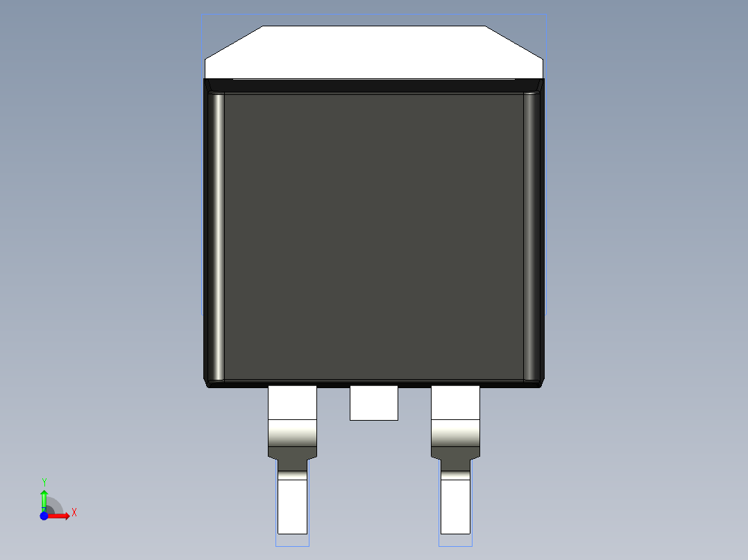 分立半导体元件封装-TO-263AB前视图