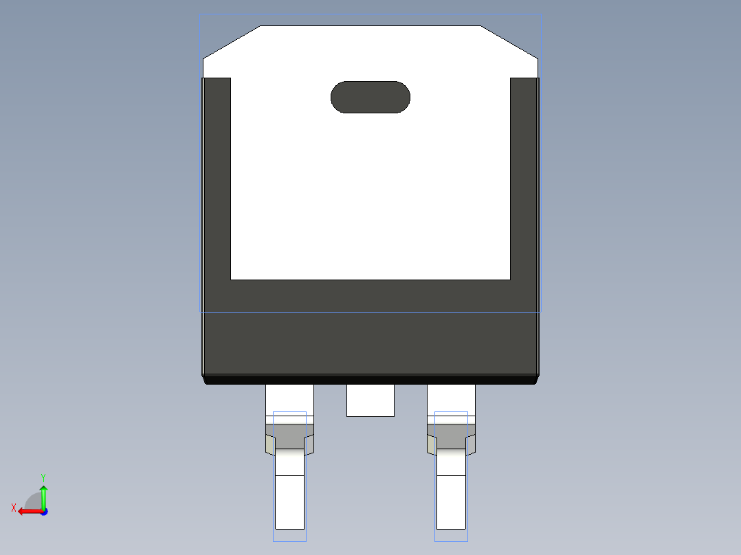分立半导体元件封装-TO-263AB后视图