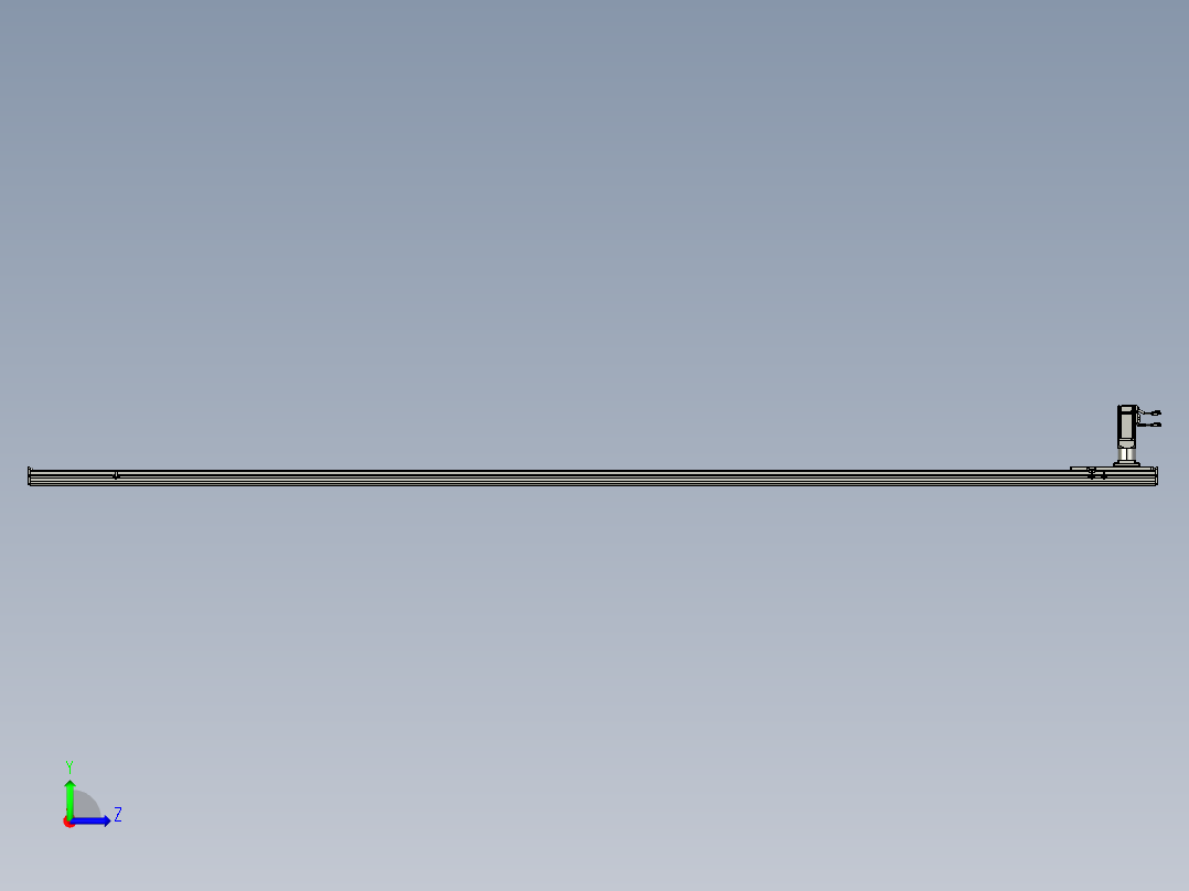 东锦齿条传动DH136G-S3500-BU-减速机+P400W左视图