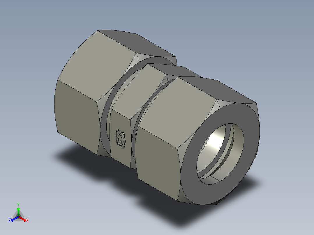 卡套式工业通用硬管接头EO Union G30SCF主视图
