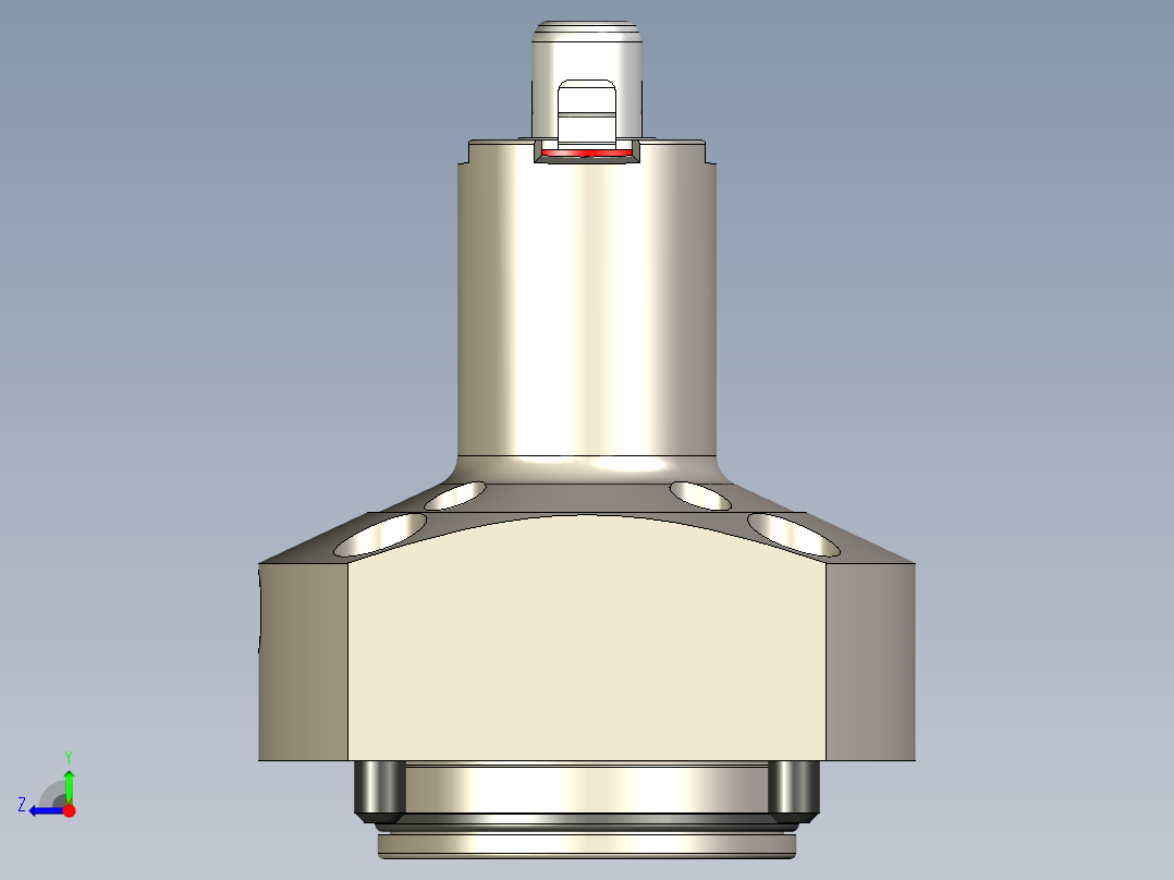 KOSMEKSFA2000-M1A-110-H60多系列多零件图纸模型多系列多零件图纸模型右视图