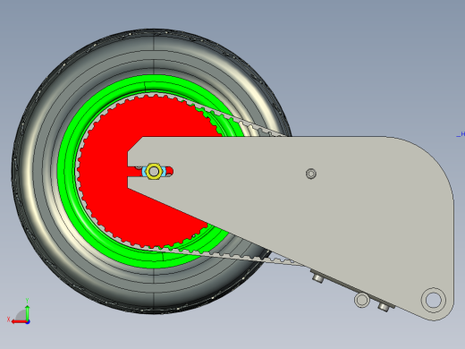 电动踏板车电单车详细模型后视缩略图