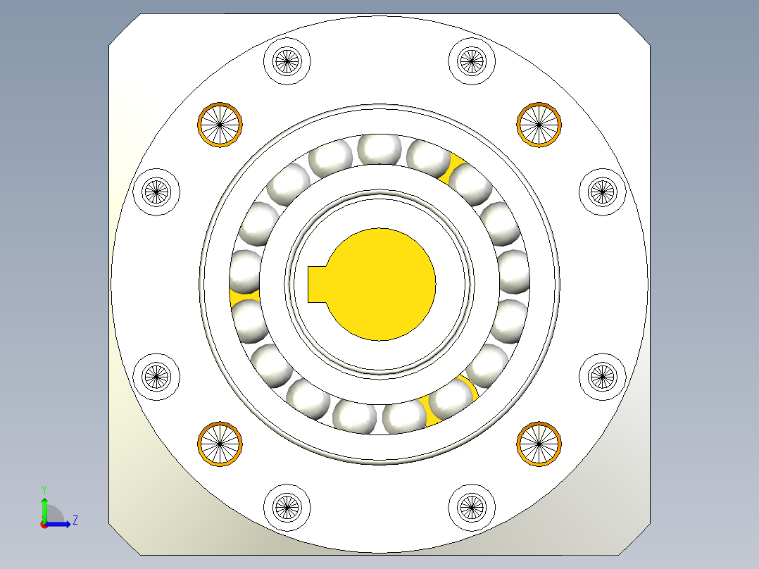 直齿孔PLE120-L3-LC 22-110-145-M8.stp左视图