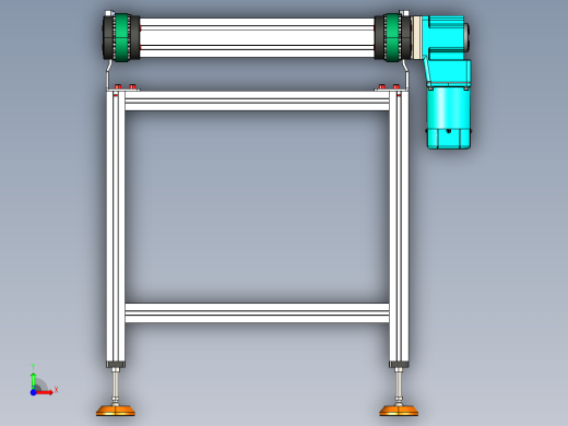 LE-XC4080-重载托盘输送线右直连驱动前视缩略图
