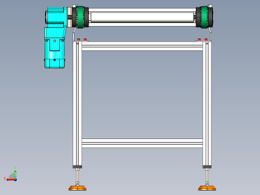 LE-XC4080-重载托盘输送线右直连驱动后视缩略图