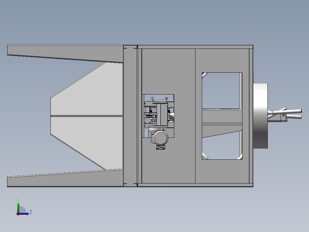 水沙清洗机左视图