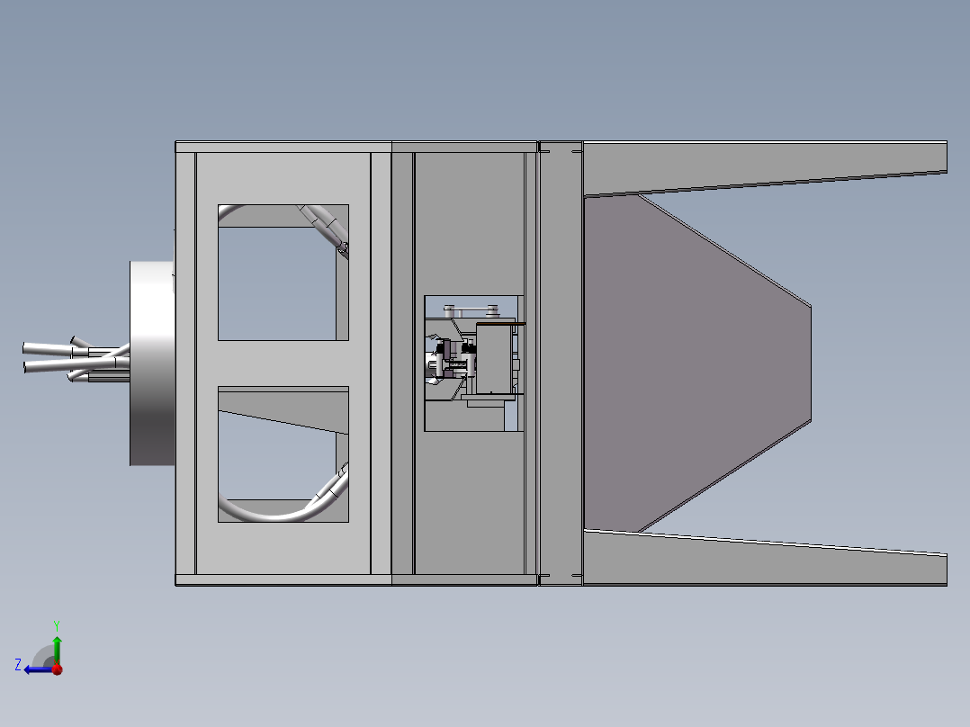 水沙清洗机右视图
