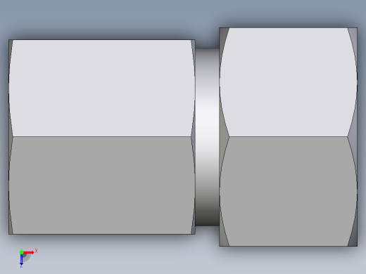 卡套式工业通用硬管接头EO_Swivel_connector_GAI15ZLM71俯视缩略图