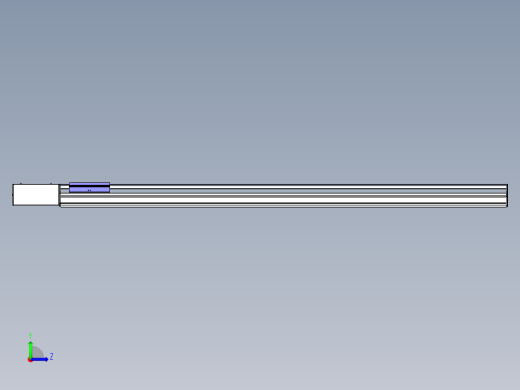 同步带滑台-半封闭B17H-L50-S1500-L-P75-D3左视缩略图