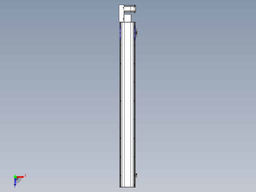 同步带滑台-半封闭B17H-L50-S1500-L-P75-D3俯视图
