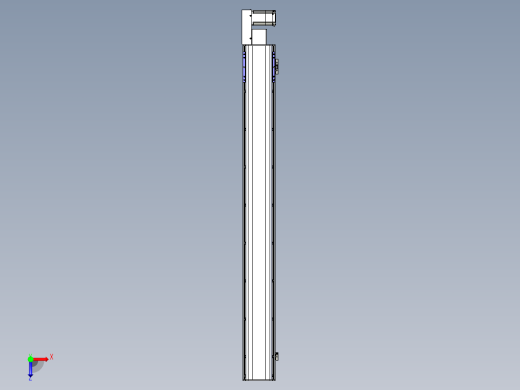 同步带滑台-半封闭B17H-L50-S1500-L-P75-D3俯视缩略图