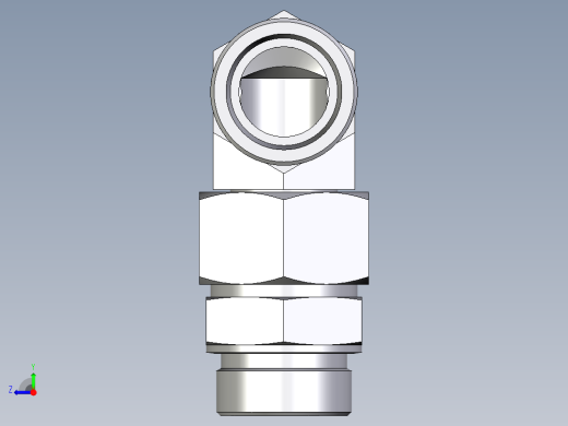 卡套式工业通用硬管接头EO_Assembled_adjustable_standpipe_elbow_EVW38SROMD71右视缩略图