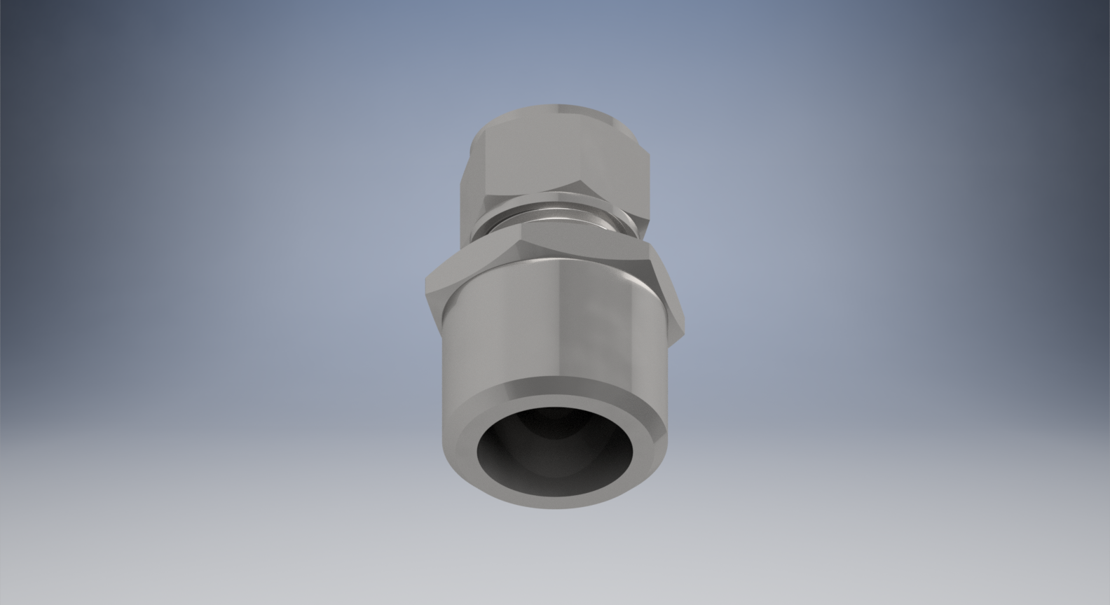 不锈钢Gyrolok管接头，公接头，16 mm管外径x 1-2英寸。外螺纹管焊缝