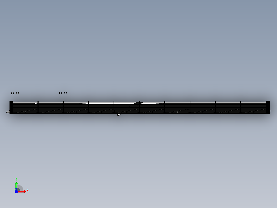 超轻型飞机机翼3D数模图纸前视图