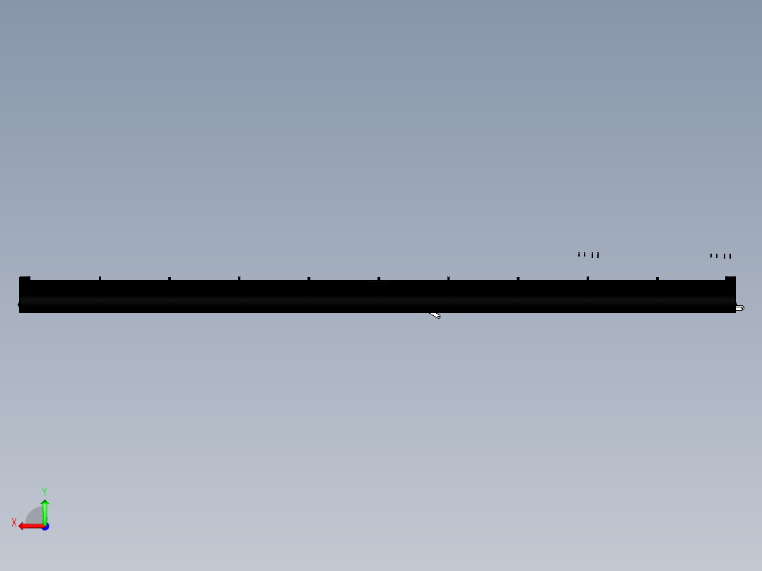 超轻型飞机机翼3D数模图纸后视图