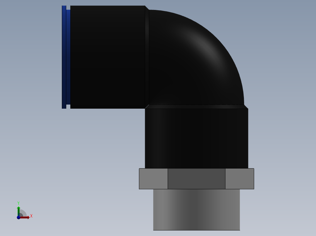 Ø16 x 1-2G COTOVELO 90° MACHO GIRAT. (C02471648)前视图