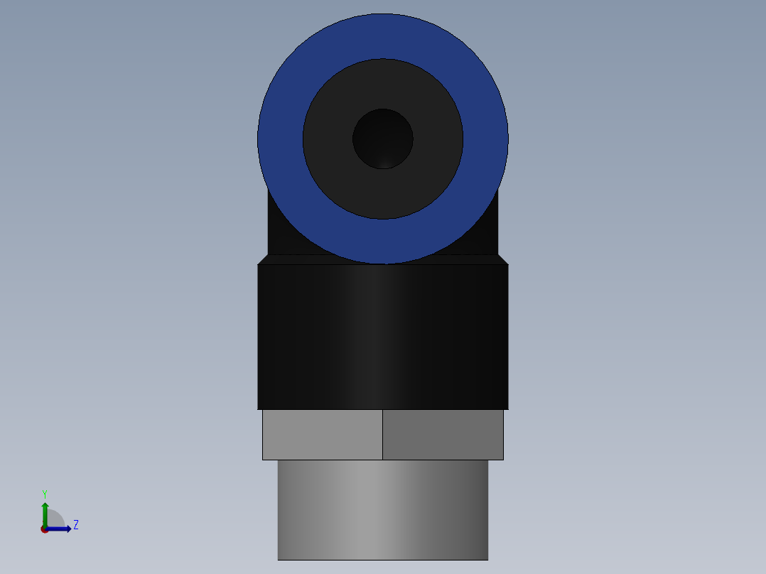 Ø16 x 1-2G COTOVELO 90° MACHO GIRAT. (C02471648)左视图