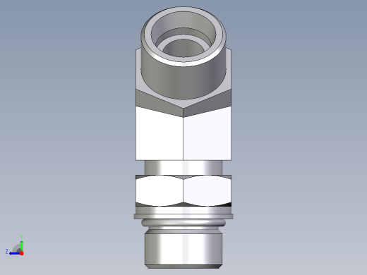 卡套式工业通用硬管接头EO_Adjustable_locknut_45_deg_elbow_VEE16SMOROMDCF右视缩略图