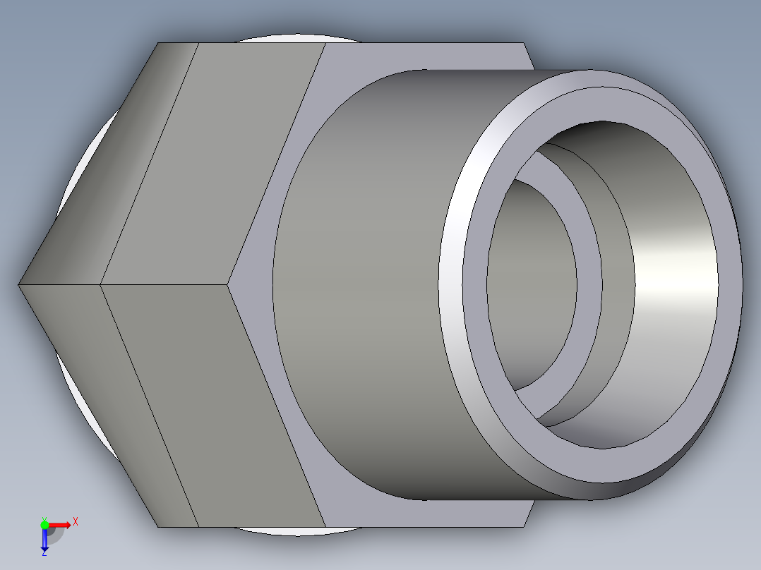 卡套式工业通用硬管接头EO_Adjustable_locknut_45_deg_elbow_VEE16SMOROMDCF俯视图