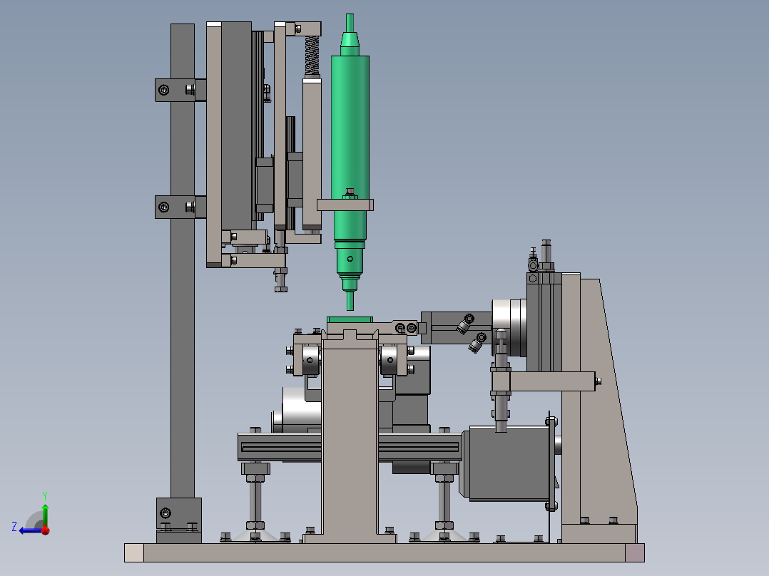 翻转定位机构右视图