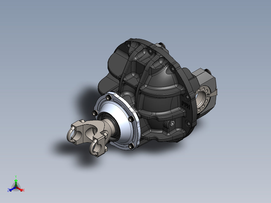 铸造的天线座正等轴测图