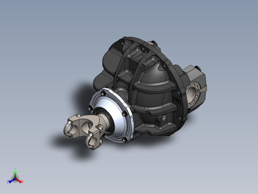 铸造的天线座正等轴测缩略图