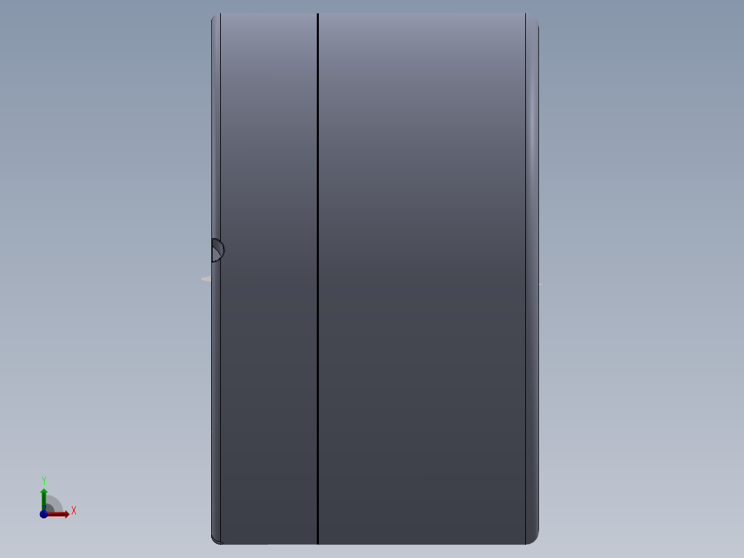 旋转式开合烟灰缸前视图