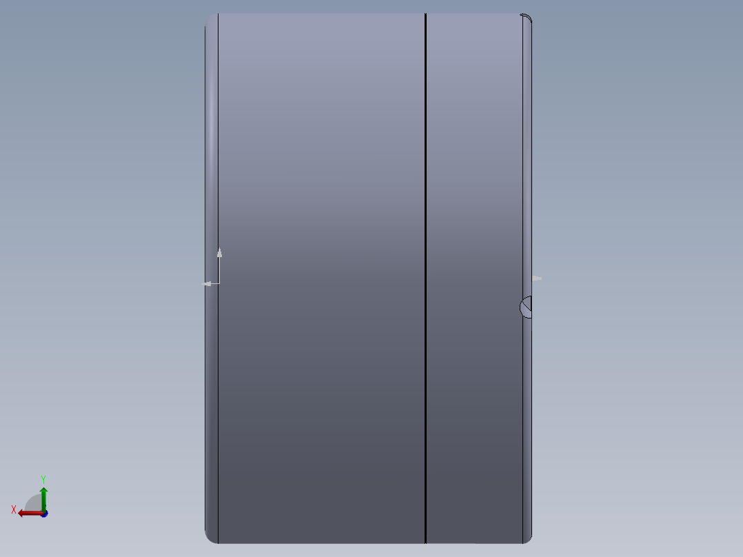 旋转式开合烟灰缸后视图