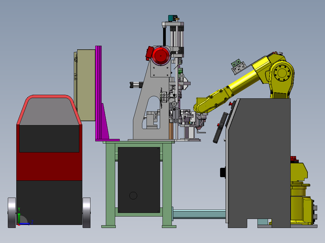 焊机检查部件转子sw20左视图