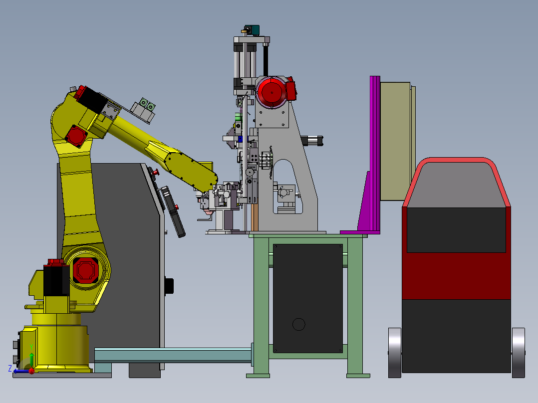 焊机检查部件转子sw20右视图