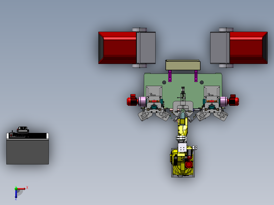 焊机检查部件转子sw20俯视图