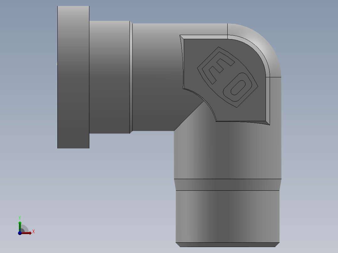 法兰接头、1CFL9-22-08前视图