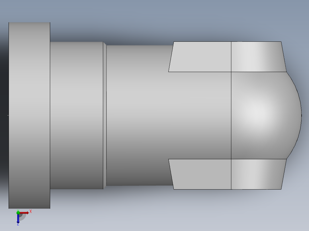 法兰接头、1CFL9-22-08俯视图