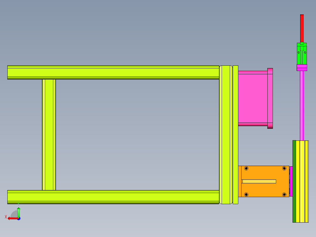 分拣工装后视图