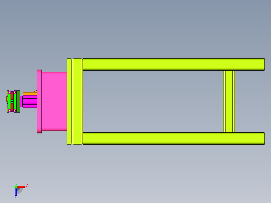 分拣工装俯视图