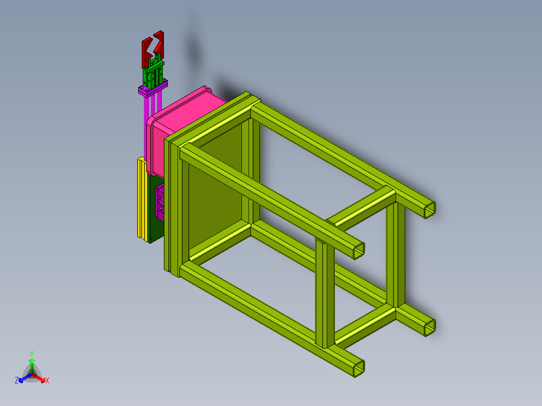 分拣工装正等轴测图