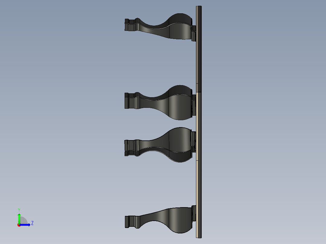 质朴的桌子左视图