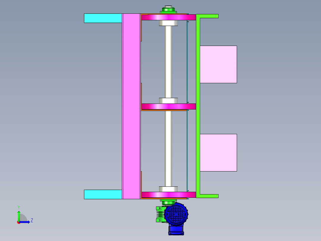 皮带运输机设计图左视图