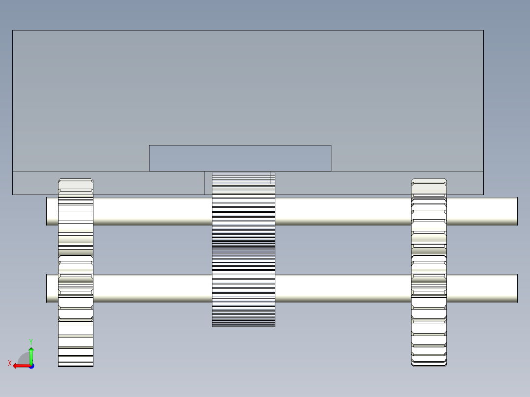 自动洗牌机后视图