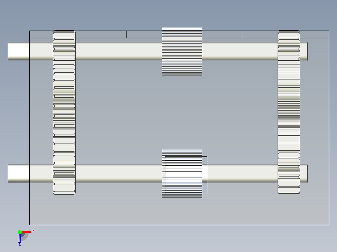 自动洗牌机俯视图