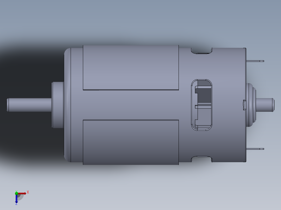 直流电机、电机(22)俯视图