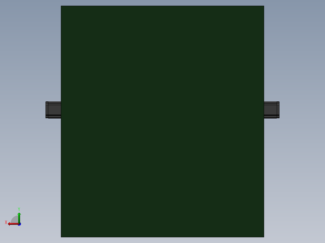 3轴高度100mm雕刻机后视图