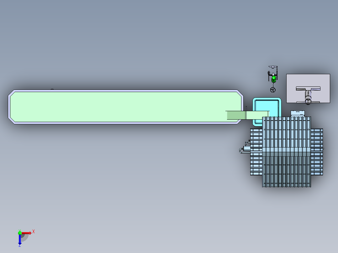 电石厂净化灰处理产线step俯视图