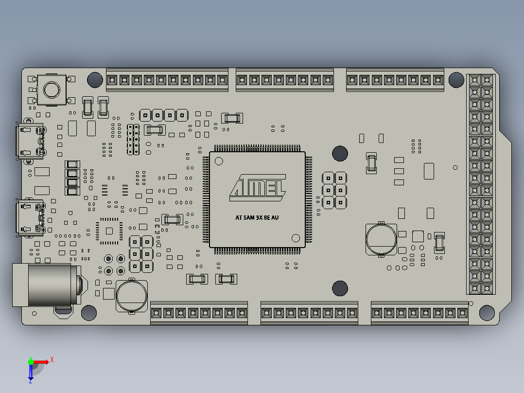 arduino due 113俯视图
