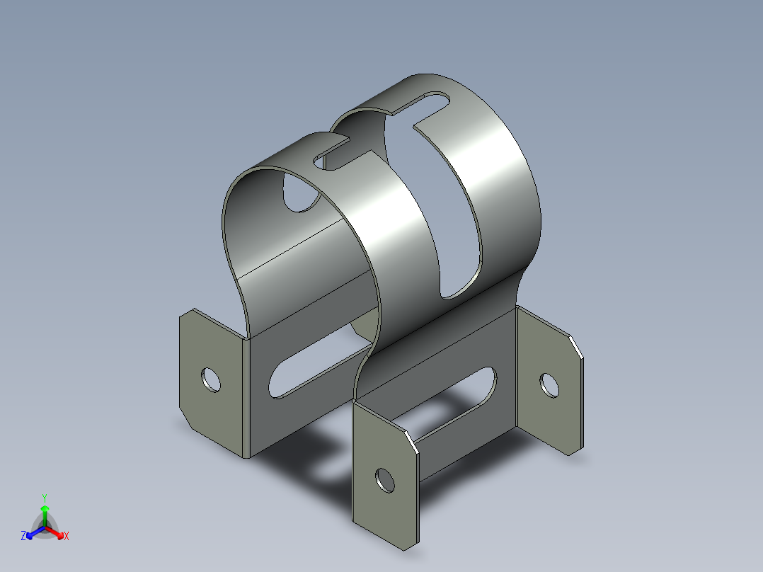 钣金件正等轴测图